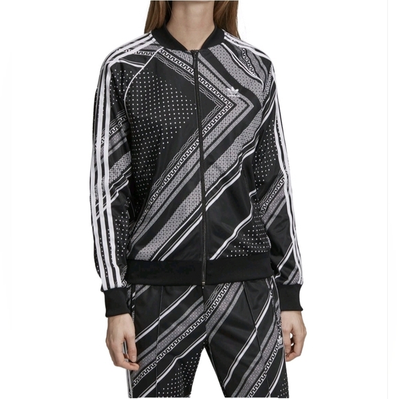 adidas Pants - Adidas Originals Sst Tracksuit (Jacket + Pants) Bandana Print Sz UK12 (US S-M)